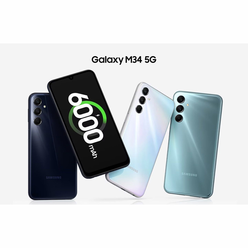 فروش نقدي و اقساطي گوشی موبایل سامسونگ مدل Galaxy M34 5G دو سیم کارت ظرفیت 128 گیگابایت و رم 6 گیگابایت